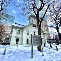 真冬の札幌時計台