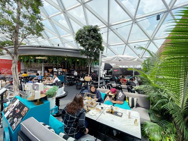 High tea on the top floor of Jewel Changi