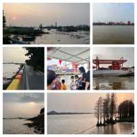 Take a boat ride to an island in Guangzhou