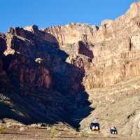 on helicopter along the Grand Canyon USA 