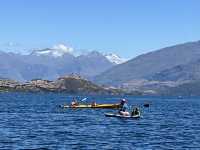 The tranquil lakeside of Wanaka Roy Bay.