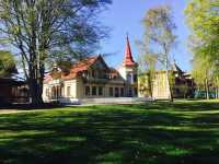 Swedish tranquil lakeside town.