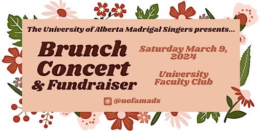 University of Alberta Madrigal Singers Brunch Concert and Fundraiser | Faculty Club