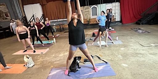 Pups & Poses: Yoga Flow with Boxing Fusion with dogs | Pet Friendly Dog Bakery