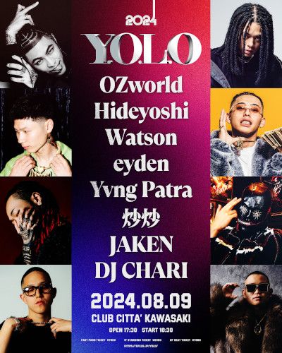Y.O.L.O 2024のチケット(神奈川県・2024/8/9(金)) | CLUB CITTA’