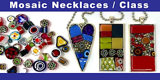 Mosaic Jewelry Class / Pendants or Keychain | Tree House Studio ( Rebecca Collin's Place)