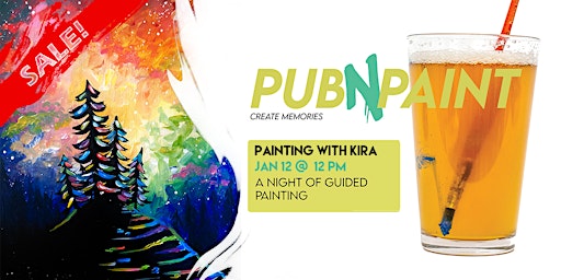 SALE! Brewhouse Paint Night with PubNPaint JAN 12 | The Canadian Brewhouse (Edmonton Ellerslie)