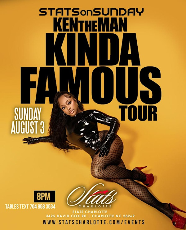 STATS ON SUNDAY | KEN THE MAN | AUG 3, 2025 @ STATS Charlotte | STATS Restaurant & Bar