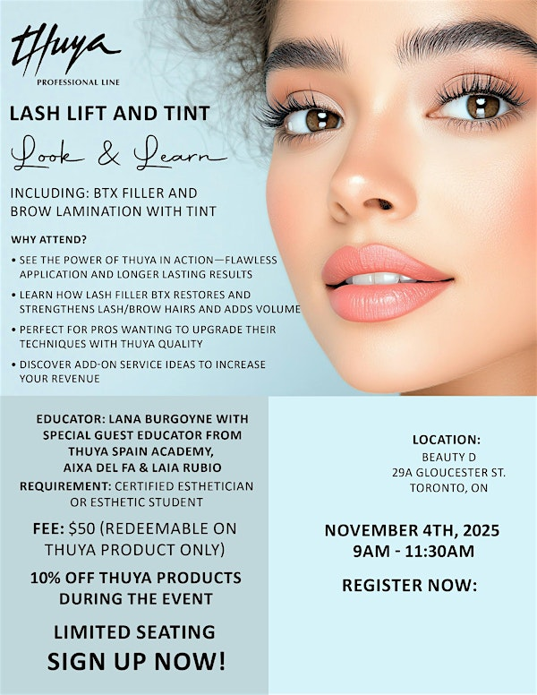 Thuya Lash Lift & Tint - Look and Learn | 29 A Gloucester St
