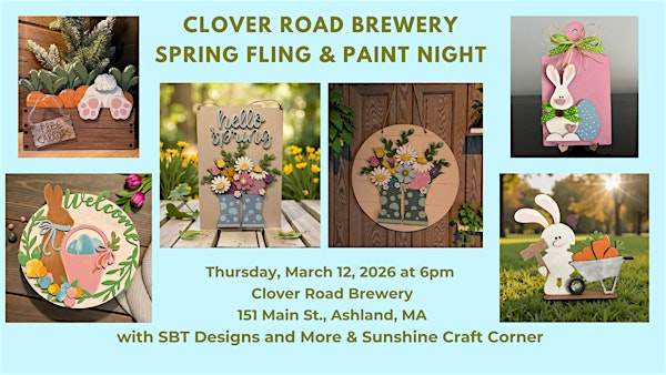 Spring Fling & Paint Night | Clover Road Brewing Company - Ashland
