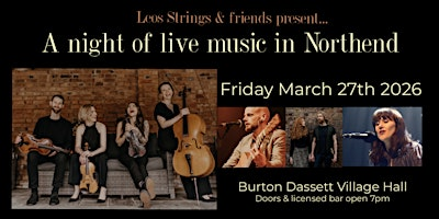 A Night of Live Music in Northend | Burton Dassett Village Hall