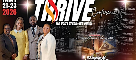 Northeast Regional Fellowship- Thrive Conference | Crowne Plaza Annapolis, an IHG Hotel