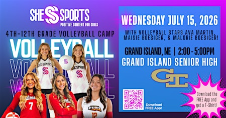 SheSports Volleyball Camp - Grand Island, NE | Grand Island Senior High School
