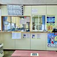 冬の宗谷バスターミナル