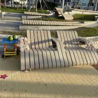 以沙灘為主題的海濱花園
