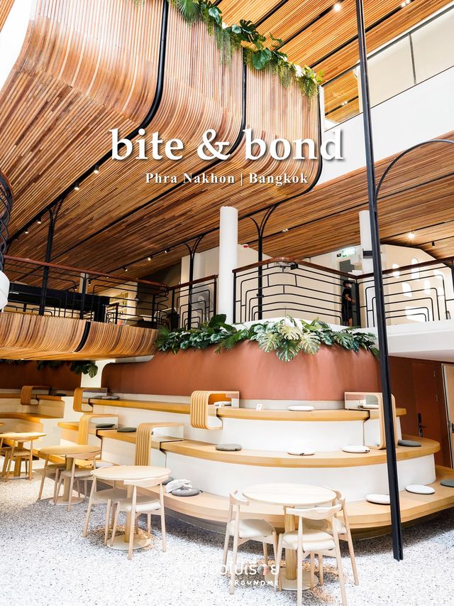 🥯 bite & bond คาเฟ่โทนสีขาวน้ำตาลใกล้เสาชิงช้า