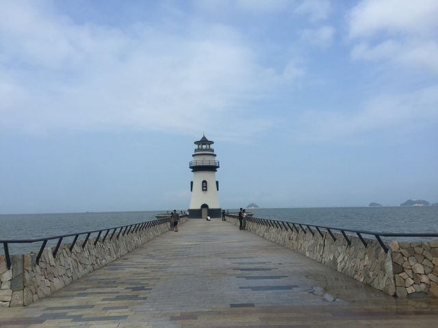 Zhuhai Beach is a good place with lighthouse 