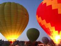 Hot air balloons in Cappadocia, Turkey.