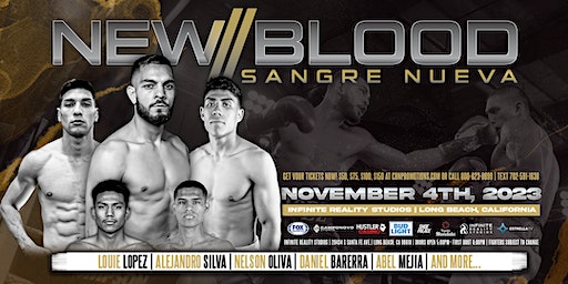 CBN Promotions Presents - NEW BLOOD BOXING | Thunder Studios, South Santa Fe Avenue, Long Beach, CA, USA