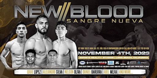 CBN Promotions Presents - NEW BLOOD BOXING | Thunder Studios, South Santa Fe Avenue, Long Beach, CA, USA