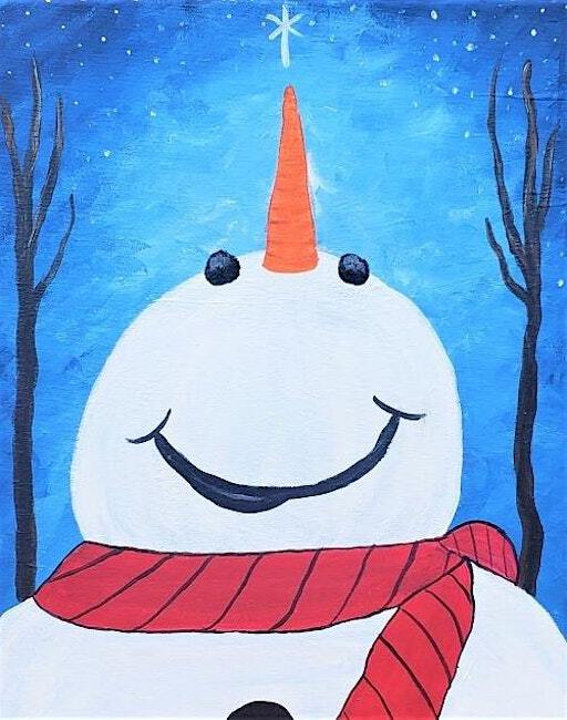 Embrace the Chill: Happy Snowman Paint & Sip Evening! | CRP Rocklin
