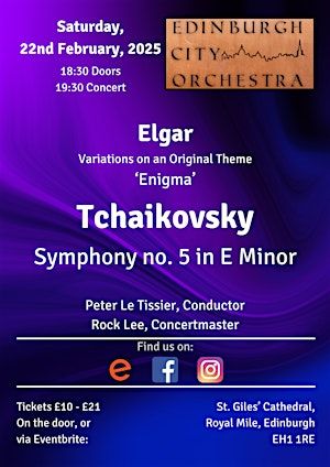 Edinburgh City Orchestra - Elgar and Tchaikovsky | St Giles' Cathedral