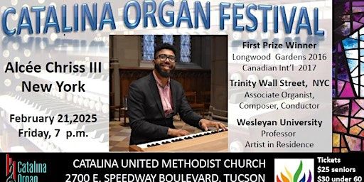 Alcee Chriss III in concert at Catalina UMC -Tucson | Catalina United Methodist Church