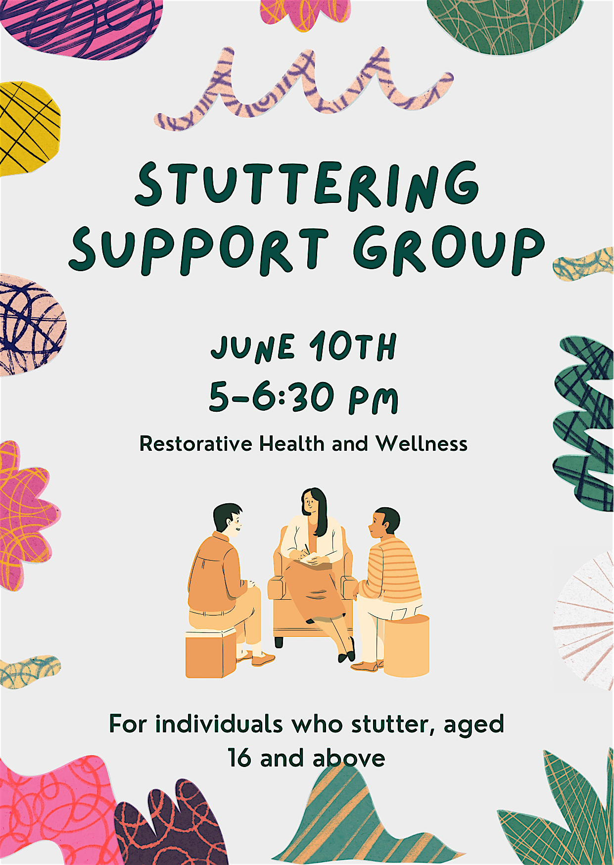 Stuttering Support Group | Restorative Health and Wellness