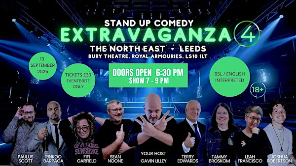 EXTRAVAGANZA part 4 Stand Up Comedy Night hosted by Gavin Lilley | Royal Armouries Museum