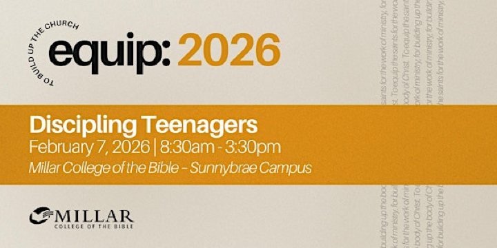 Equip 2026: Discipling Teenagers | 3915 Sunnybrae-Canoe Point Rd