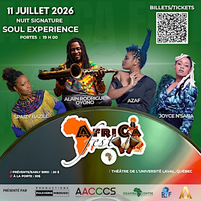 Festival AfriCa Fest 2026| Nuit Signature — Soul & Jazz Experience | Laval University