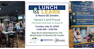 Lunch & Learn: Vacant Land Fraud - CE Credits | Art's Tap House