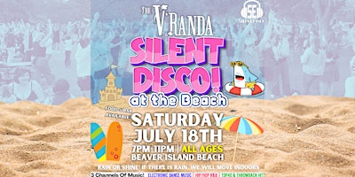 Silent Disco AT THE BEACH @ Beaver Island Beach! (ALL AGES) - 7/18/26 | The V'Randa