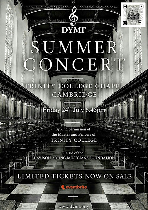 DYMF  Summer Concert | Trinity College Chapel, Cambridge