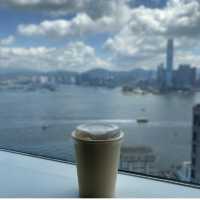 咖啡☕️配維港景 ☀️