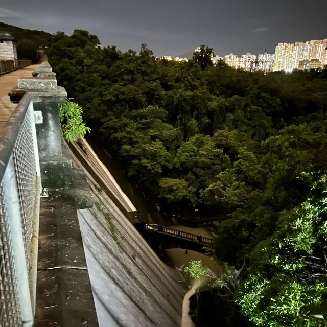 #香港仔水塘的日與夜 #雨後洩洪 