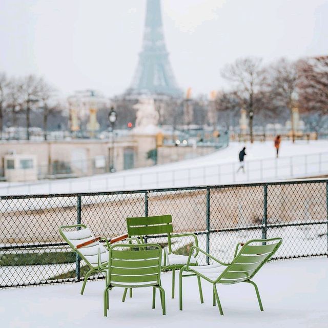 Tuileries Garden on Snow