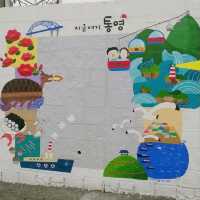 [경남 통영] 아기자기한 벽화 앞에서 인생샷! 동피랑 벽화마을🌊
