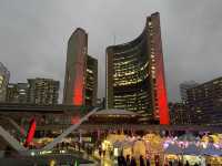 Awesome Lights Toronto Old City Hall at night
