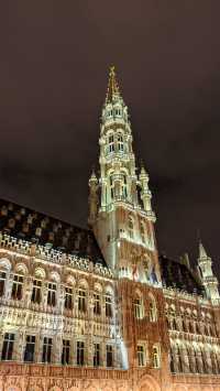 Grand Place of Brussels by Night