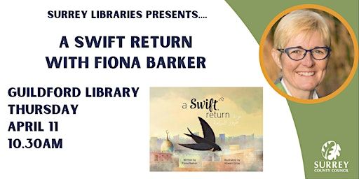 A Swift Return with Fiona Barker at Guildford Library | Guildford library
