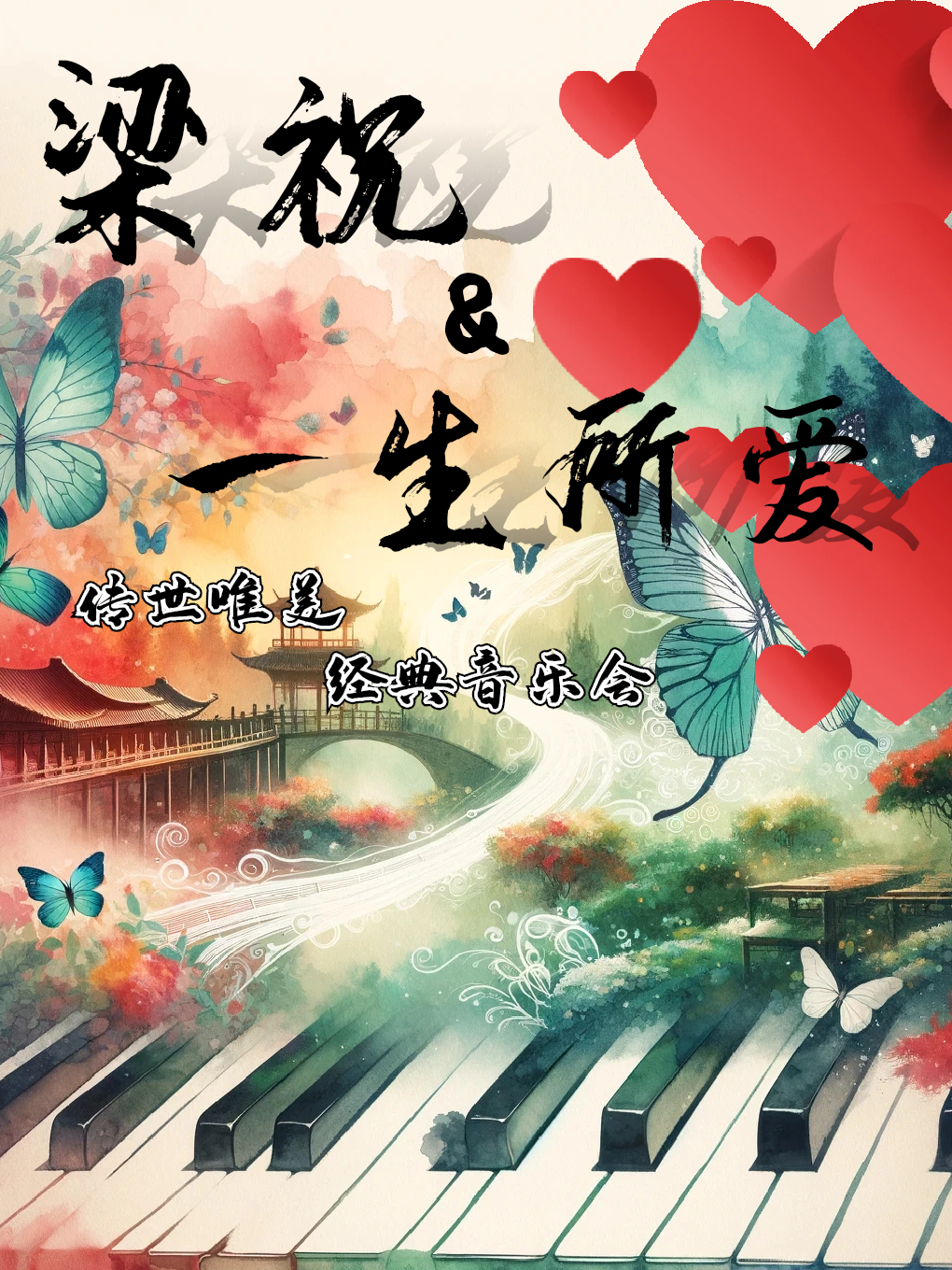 “梁祝&一生所愛”傳世唯美經典沉浸式影音音樂會｜音樂會 | 幸福藍海國際影城(海門LUXE巨幕店)