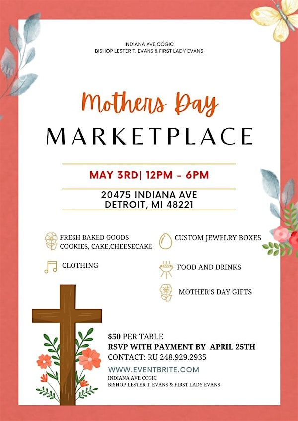 Mother’s Day Marketplace | 20475 Indiana Ave