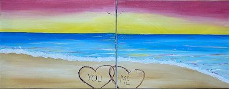 Beach Love Date Night Paint and Sip in LA! Wine Tasting! | Curated Wine Shop