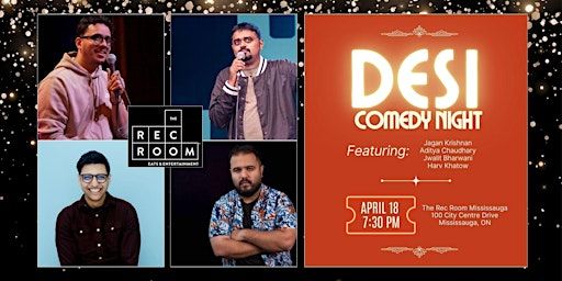 Desi Comedy Night @ Rec Room Mississauga | The Rec Room Square One