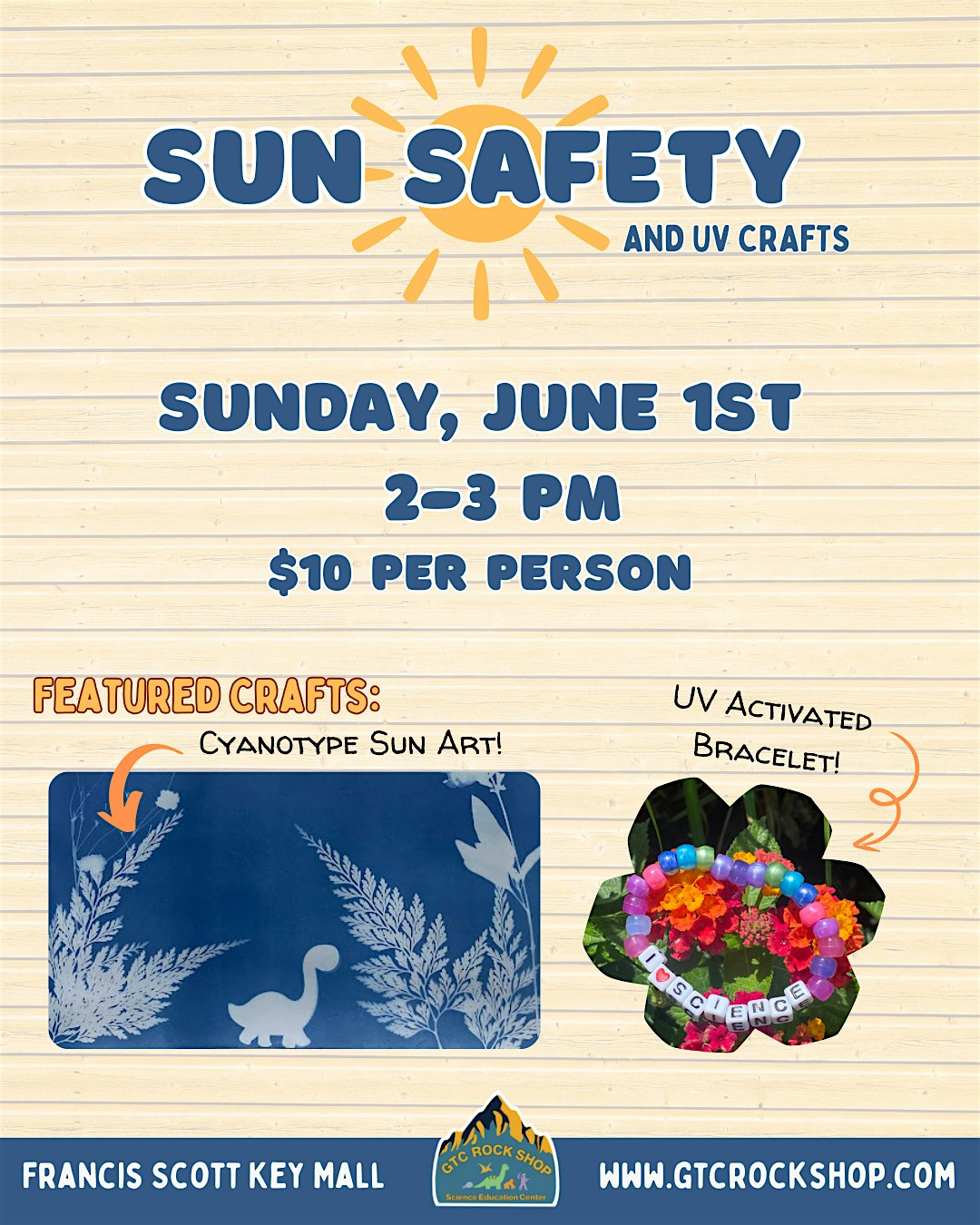 Sun Safety - UV Crafts | GTC Rock Shop