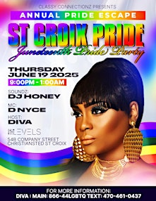 Juneteenth Pride Party - St Croix Pride - Pride Escape | Levels