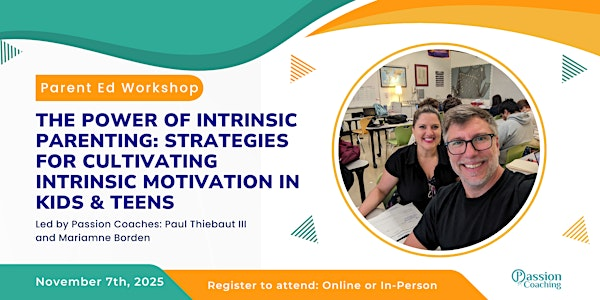 Intrinsic Parenting: Cultivating Intrinsic Motivation in Kids & Teens | 4984 El Camino Real ste 208