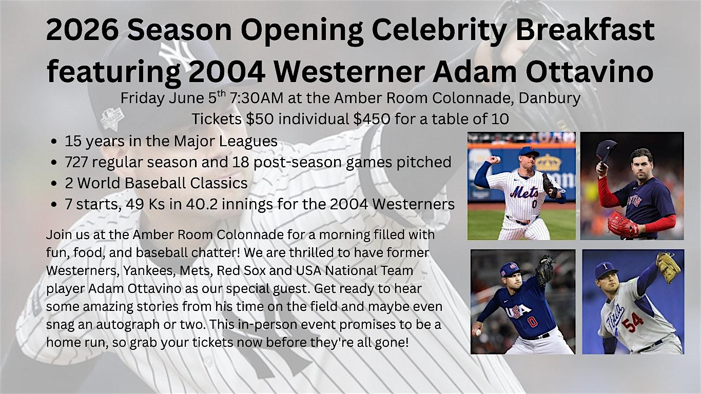 32nd Danbury Westerners Celebrity Breakfast with Adam Ottavino | The Amber Room Colonnade