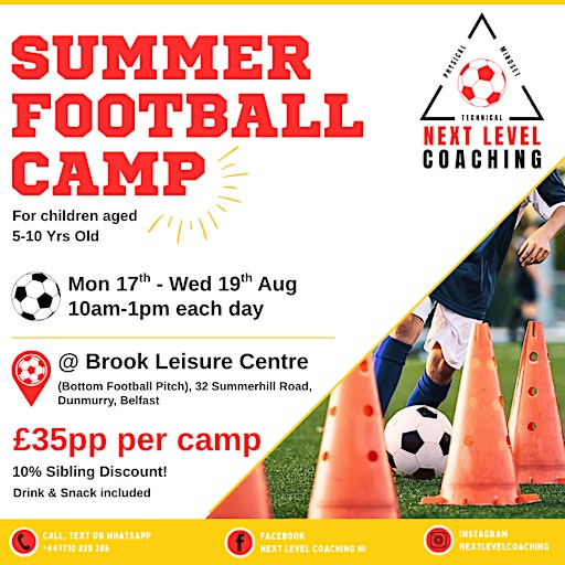 Summer Football Camp 2 | Brook Leisure Centre